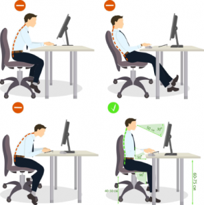 Sitting posture set